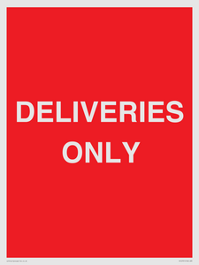 DELIVERIES ONLY